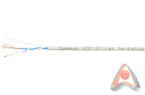 Cabeus UTP-1P-Cat.5e-PATCH категория 5, 1 пара (24 AWG), многожильный (patсh), серый (500 м)