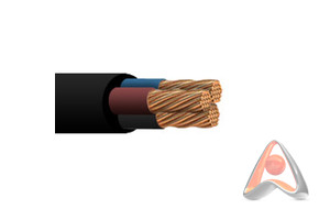 Силовой гибкий кабель КГтп-ХЛ 3х1,5мм², 150м, Rexant 01-8420
