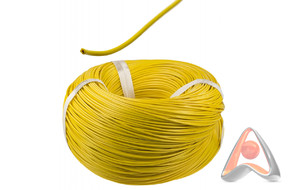 Силовой кабель (автомобильный) ПГВА 1х0.75мм², 100 м, желтый, Rexant 01-6502